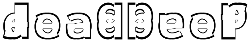 Ambigram for deadbeef in Sourcecodepro-bold